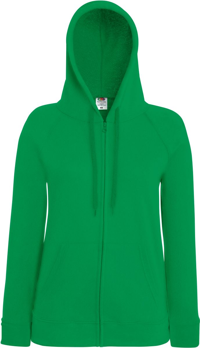 F.O.L. | Lady-Fit LW Hooded Sweat Jacket – 16.2150 – kelly green
