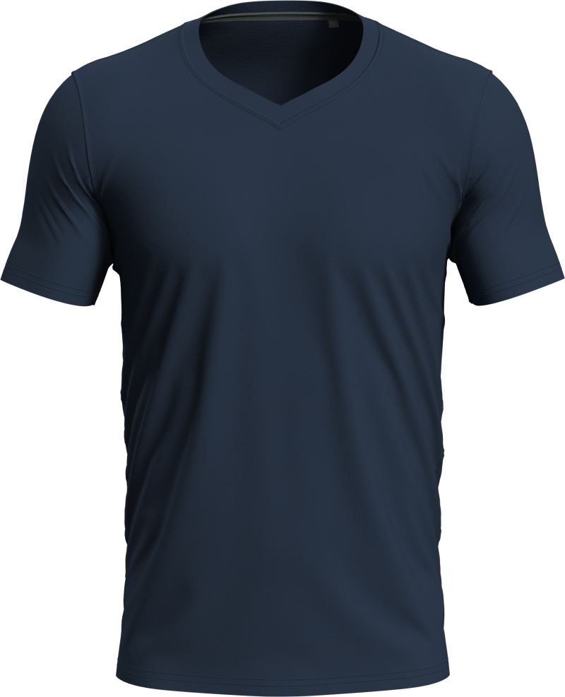 Stedman | Stretch-T V-neck – 05.9610 – blue midnight