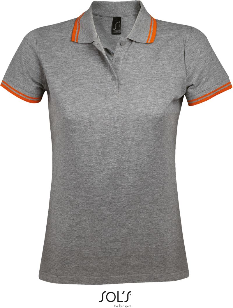 SOL'S | Pasadena Women – 25.0578 – melange grey/orange