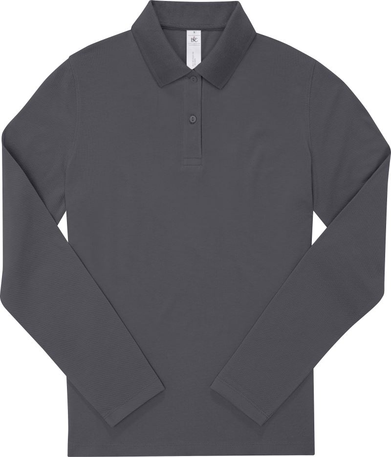 B&C | My Polo 180 LSL /women – 01.W462 – dark grey