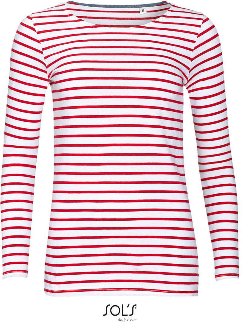 SOL'S | Marine Women – 25.1403 – white/red
