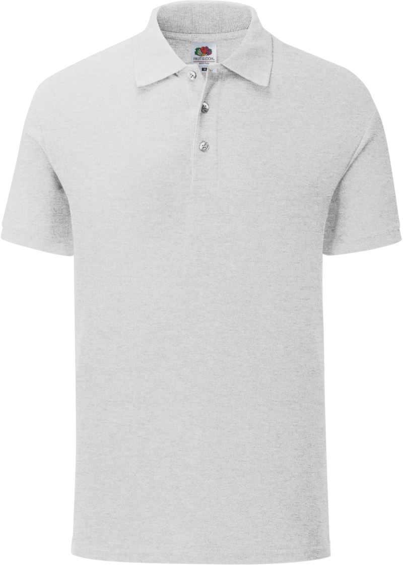 F.O.L. | 65/35 Tailored Polo – 16.3042 – heather grey