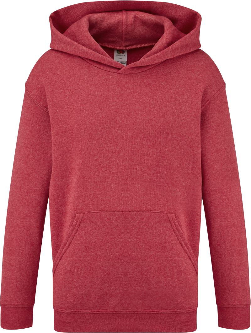 F.O.L. | Classic Kids Hooded Sweat – 16.2043 – vintage heather red