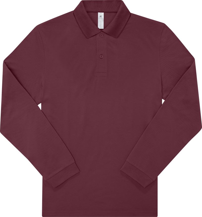 B&C | My Polo 180 LSL – 01.U425 – burgundy