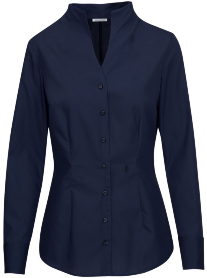 Seidensticker | Chalice Blouse Slim LSL – 78.1182 – navy