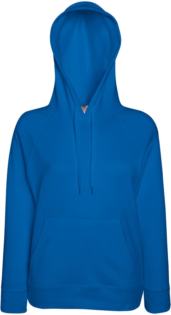 F.O.L. | Lady-Fit Lightweight Hooded Sweat – 16.2148 – royal blue