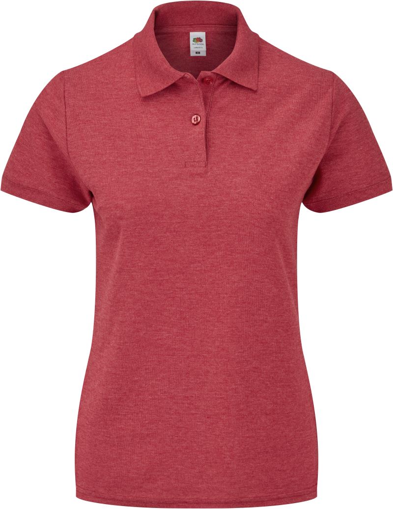 F.O.L. | Lady-Fit 65/35 Polo – 16.3212 – vintage heather red
