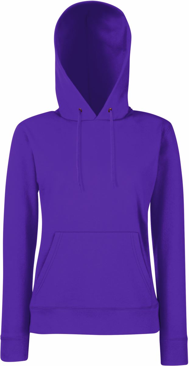 F.O.L. | Classic Lady-Fit Hooded Sweat – 16.2038 – purple
