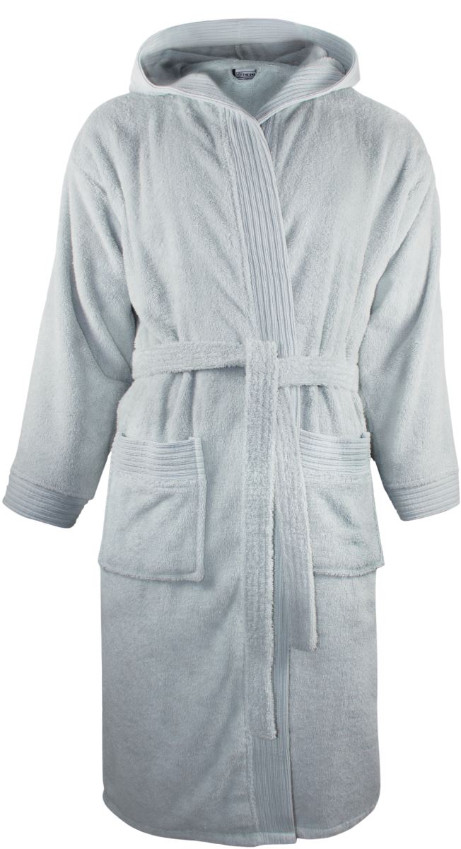 The One | Bathrobe hooded – 48.1021 – silver grey