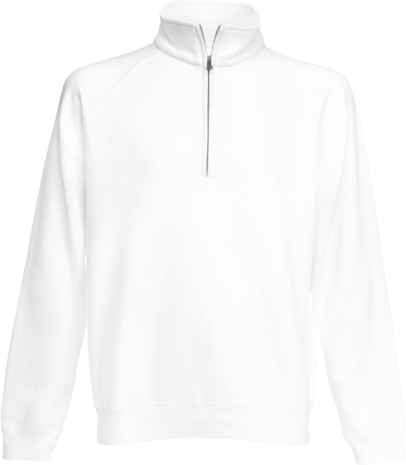 F.O.L. | Premium Zip Neck Sweat – 16.2032 – white