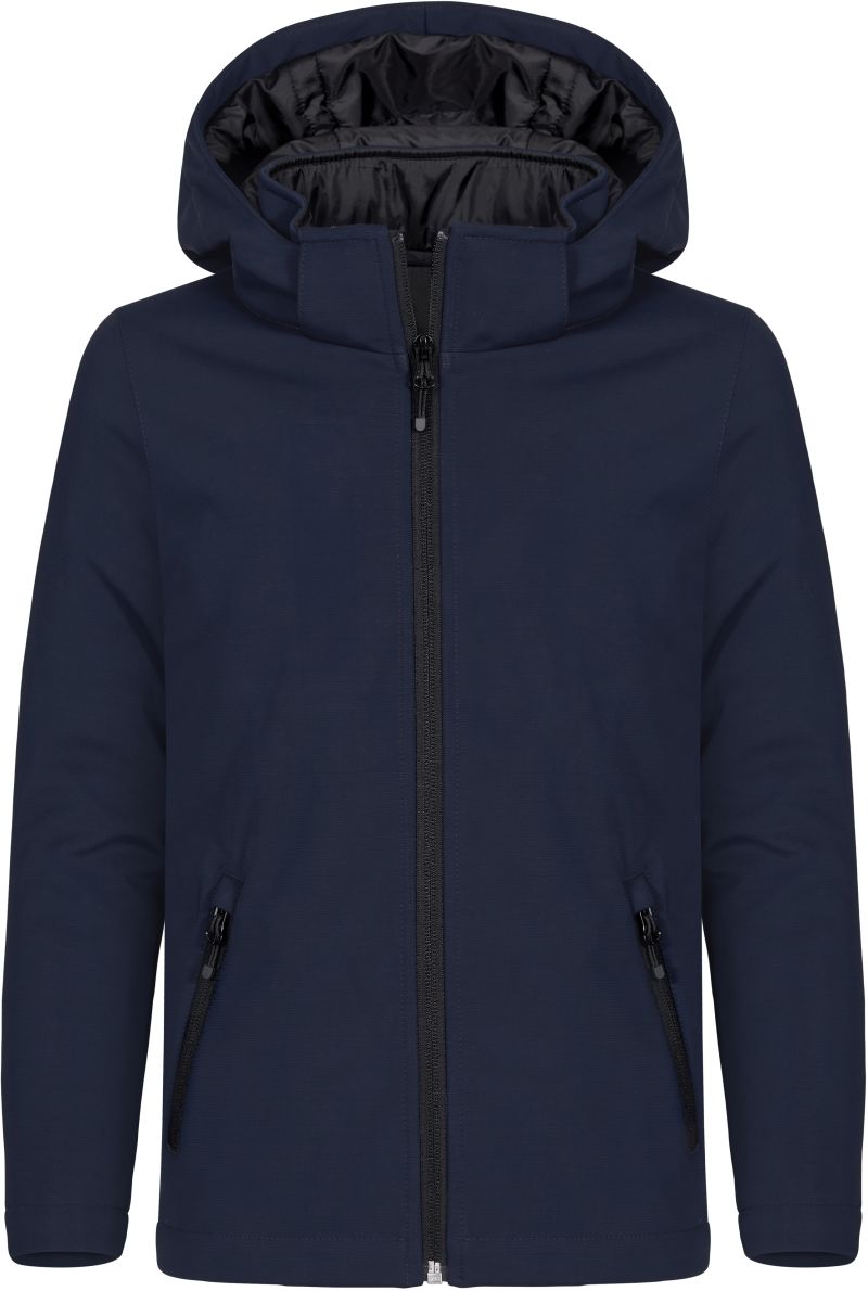 Clique | Padded Hooded Softshell Junior – 67.0906 – dark navy