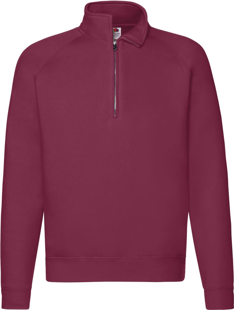 F.O.L. | Premium Zip Neck Sweat – 16.2032 – burgundy