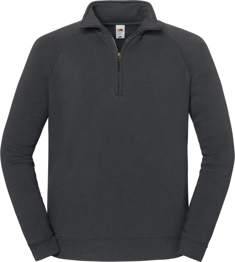 F.O.L. | Iconic Premium Zip Neck Sweat – 16.2288 – light graphite