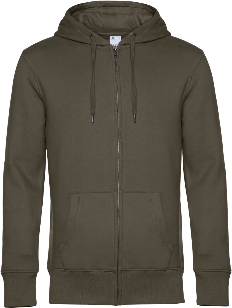 B&C | KING Zipped Hood_° – 01.U03K – khaki