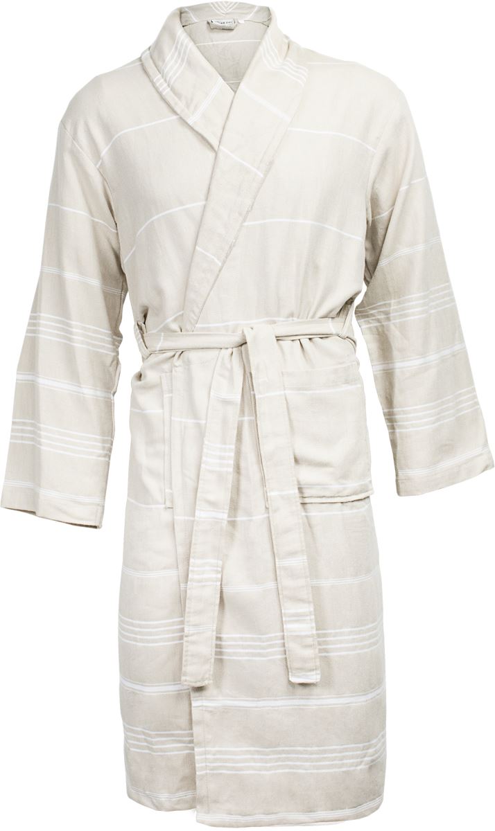The One | Hamam Bathrobe – 48.1012 – beige/white