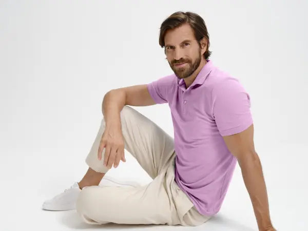 MALFINI Pique Polo 203 polokošeľa pánska orchideová