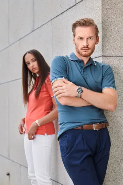 MALFINI Focus 232 polokošeľa pánska denim