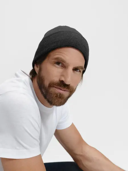 MALFINI Beanie 315 šiltovka unisex ebony gray