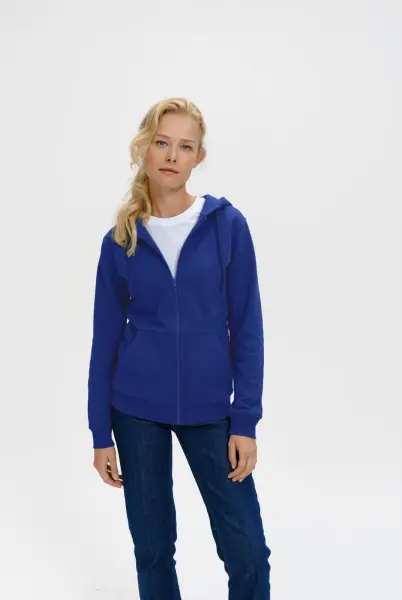 MALFINI Trendy Zipper 411 mikina dámska kráľovsky modrá