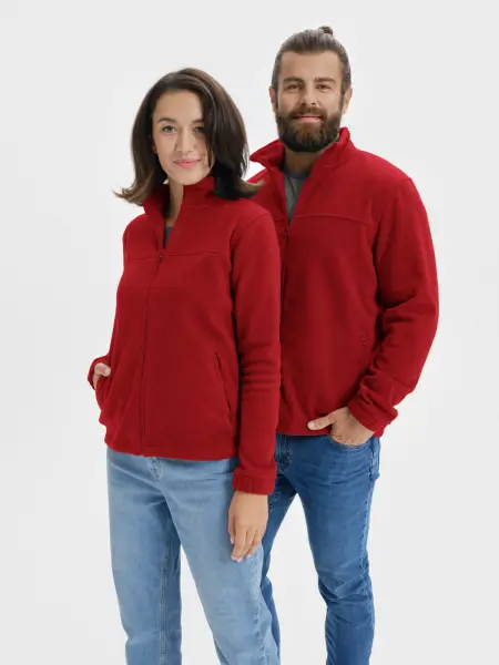 RIMECK Jacket 501 fleece pánsky červený