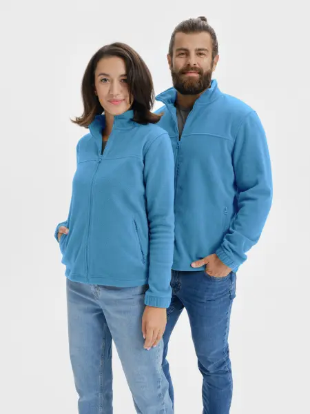 RIMECK Jacket 501 fleece pánsky svetlomodrý