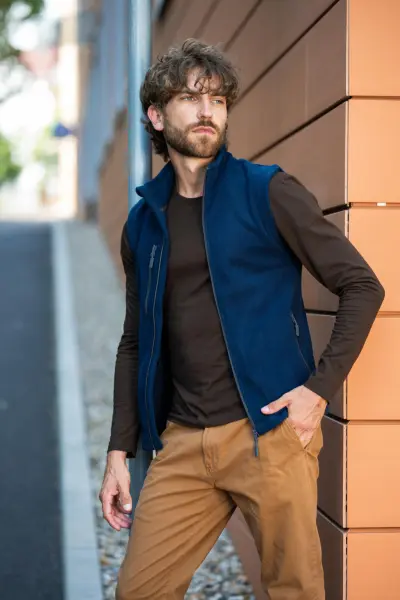 MALFINI Exit 525 fleece unisex námornícky modrý