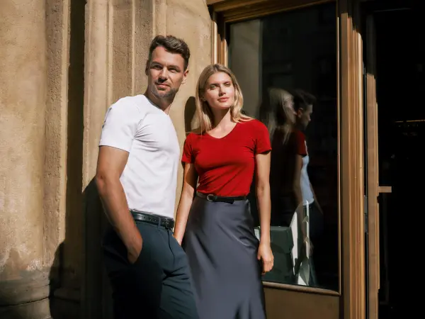 MALFINI Action V-neck 700 tričko pánske biele
