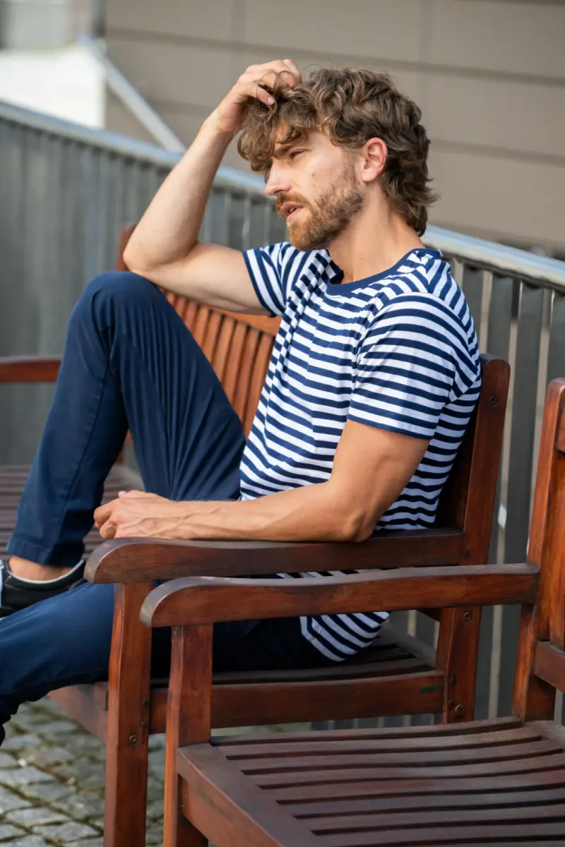MALFINI Sailor 803 tričko unisex námornícky modré