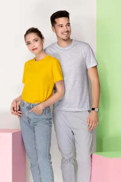 PICCOLIO Peak P74 tričko unisex žlté
