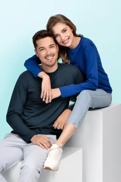 PICCOLIO Progress LS P75 tričko unisex námornícky modré